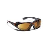 7 Eye Air Shield Sunglasses Bora SharpView Gray Polarized PC Lens Dark Tortoise Frame L-XL Men 140653