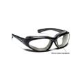 7 Eye Bora AirShield SunglassesGlossy Black FrameSharpView Clear +2.00 Reader LensL-XL 140540D