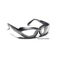 7 Eye Cape AirShield SunglassesCharcoal FrameSharpView Clear +2.50 Reader LensS-L 190340F