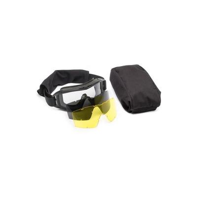 Revision Desert Locust Ballistic Goggles Deluxe Kit Black w/Clear Solar Yellow Lenses