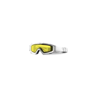 Revision Snowhawk Basic Goggle System w/ Yellow High-Contrast Lens White Frame 4-0100-0011