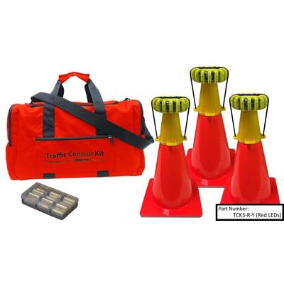 Powerflare 3-Position PowerFlare Traffic Control Kit Infrared Yellow Shell TCK3-I-Y