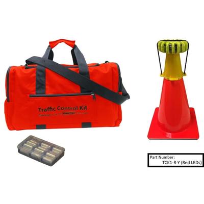 Powerflare 1-Position PowerFlare Traffic Control Kit Magnetic Infrared Yellow Shell TCK1M-I-Y