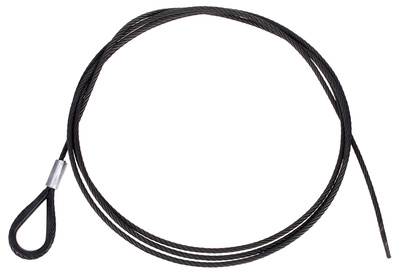 Stairville Steelwire Safety 300cm/5mm Bk