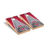 Ohio State Buckeyes 2' x 4' Weathered Triangle Cornhole Board Set