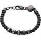 Diesel Bracelet for Men , 18cm-19.5cm black Stainless Steel Bracelet, DX0961001