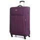 DK Luggage Extra Large 32" Expandable 4 Wheel Spinner Suitcases Purple