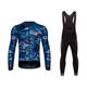 UGLY FROG Autumn & Winter Men's Long Sleeves Thermal Fleece Cycling Jerseys + 3D Gel Pad BIB Trouser Bike Suit Bicycle Triathon Clothing Set MZ02
