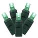 Vickerman 449295 - 70 Light 35' Green Wire Green Wide Angle LED Lights with 6" Spacing (X6G2704TCSA)