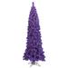 Vickerman 450734 - 4.5' x 19" Flocked Purple Pencil tree with 100 Purple LED Lights Christmas Tree (K168346LED)