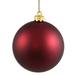 Vickerman 350089 - 4.75" Wine Matte Finish Ball Christmas Tree Ornament (4 pack) (N591219DMV)