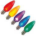 Vickerman 364604 - 5 Light C9 Multi-Color Ceramic LED Replacement Lights (5 pack) Christmas Light Bulbs (XLED5S90)