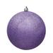 Vickerman 483817 - 4" Lavender Glitter Ball Christmas Tree Ornament (6 pack) (N591086DG)