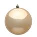 Vickerman 490679 - 3" Cafe Latte Shiny Finish Ball Christmas Tree Ornament (32 pack) (N596880S)