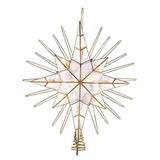 Kurt S. Adler 36018 - 10 Light 14" Capiz Bethlehem Star Christmas Tree Topper