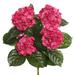 Vickerman 461723 - 17.5" Hot Pink Hydrangia Bush x 5 (FL171503) Home Office Flower Bushes
