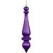 Vickerman 470572 - 14" Purple Shiny Finish Finial Christmas Tree Ornament (2 pack) (N150866DSV)