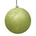 Vickerman 483404 - 4" Lime Glitter Ball Christmas Tree Ornament (6 pack) (N591073DG)