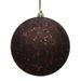 Vickerman 486702 - 8" Chocolate Sequin Ball Christmas Tree Ornament (N592075DQ)