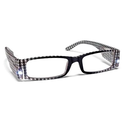 PS Designs 01417 - Houndstooth - 1.50 Bright Eye Readers (PRG1-1.50) 1.5 Magnification LED Reading Glasses