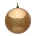 Vickerman 481806 - 2.75" Mocha Shiny UV Treated Ball Christmas Tree Ornament (12 pack) (N590776DSV)