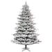 Vickerman 498378 - 9' x 66" Artificial Flocked Kiana Pine Christmas Tree (K173380)