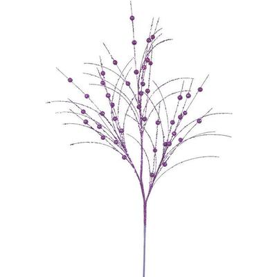 Vickerman 413678 - 3' Purple Glitter Berry Spray (6 pack) (QG164206)