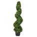 Vickerman 459768 - 3 Ft Boxwood Spiral On Pot (UV) (TP170436) Home Office Topiaries