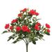 Vickerman 461617 - 15" Red Mini Diamond Rosa Bush x 5 (FL171101) Home Office Flower Bushes