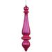 Vickerman 470619 - 14" Orchid Shiny Finish Finial Christmas Tree Ornament (2 pack) (N150869DSV)