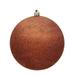 Vickerman 487105 - 8" Copper Glitter Ball Christmas Tree Ornament (N592088DG)