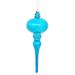 Vickerman 475386 - 8" Turquoise Shiny Finial Christmas Tree Ornament (3 pack) (N174512D)