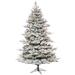 Vickerman 498354 - 6.5' x 54" Artificial Flocked Kiana Pine Tree 550 Warm White LED Lights Christmas Tree (K173366LED)