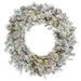 Vickerman 498644 - 30" Flocked Kiana Wreath 3mm 200WW (K173631LED) Flocked Christmas Wreath