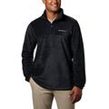 Columbia Men's Steens Mountain Half Zip Fleece Pullover Sweater, Black, Small