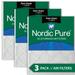 12x12x1 (11_3/4x11_3/4) Pure Green Plus Carbon Eco-Friendly Air Filters 3 Pack