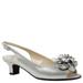 J. Renee Leonelle - Womens 7 Silver Pump Medium