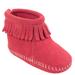 Minnetonka Back Flap Bootie - Girls 5 Infant Pink Boot Medium