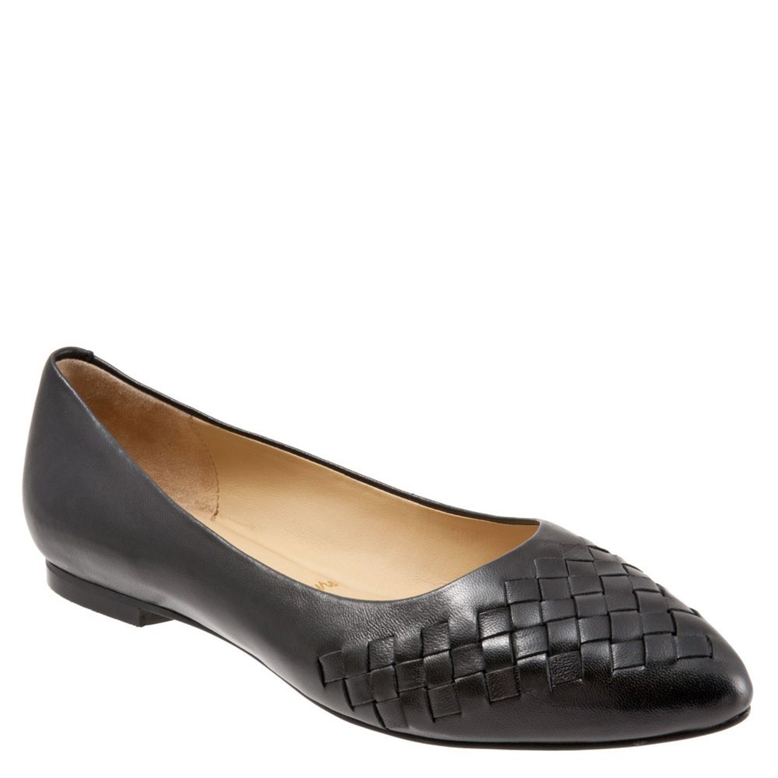 Trotters Estee Woven - Womens 6.5 Black Slip On Medium