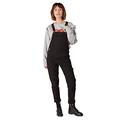 Uskees Amanda Carrot Fit Dungarees - Black Ladies Bib Overalls Lightweight AMANDABLACK-18