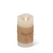 Gerson 44118 - 6" Bisque Wavy Edge Battery Operated LED Wax Candle Light with Timer