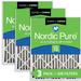 Nordic Pure 14x24x2 Pleated Air Filters MERV 13 Plus Carbon 3 Pack