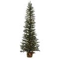 Vickerman 426654 - 4' x 16" Artificial Mini Pine Tree with 100 Warm White LED Lights Christmas Tree (B166841LED)