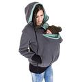 Exclusive Version-NeuFashion Double Thick Real Baby Carrier Hoodie Jacket Kangaroo Coat/Jacket Women Maternity Pregnant Top Baby Wearing Baby Holder Fleece Hooded Sweatshirt