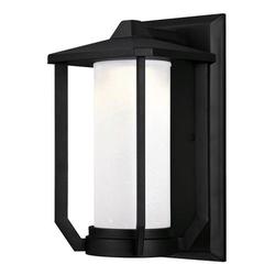 Westinghouse 634741 - 1 Light Holloway LED Wall Fixture, Textured Black Finish Outdoor Sconce LED Fixture