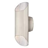 Westinghouse 634895 - 2 Light Carson LED Up and Down Light Wall Fixture, Brushed Nickel Finish Outdoor Sconce LED Fixture