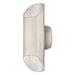 Westinghouse 634895 - 2 Light Carson LED Up and Down Light Wall Fixture, Brushed Nickel Finish Outdoor Sconce LED Fixture