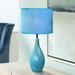 All the Rages Loma 19" High Modern Blue Ceramic Accent Table Lamp