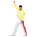 Smiffys 48299L Queen Freddie Mercury Costume, Yellow, 42 - 44-Inch