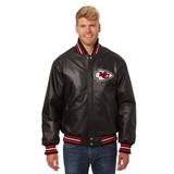 Men's JH Design Black Kansas City Chiefs Leather Jacket
